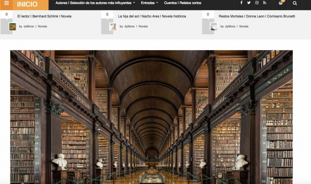 Dylibros, web sobre libros y literatura, opiniones y reseñas. Información sobre escritores y sus obras