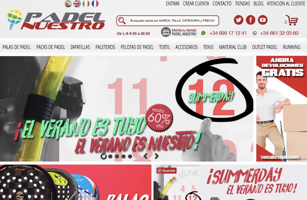 padelnuestro web de padel